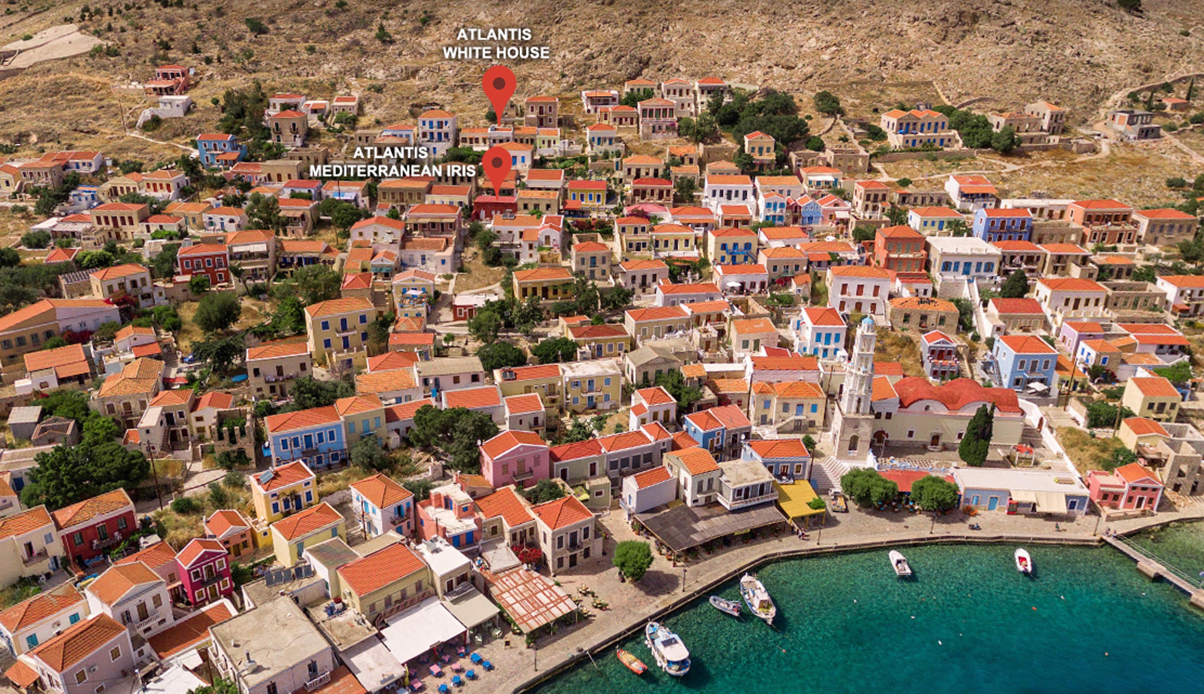 Atlantis Houses Chalki Town Luaran gambar