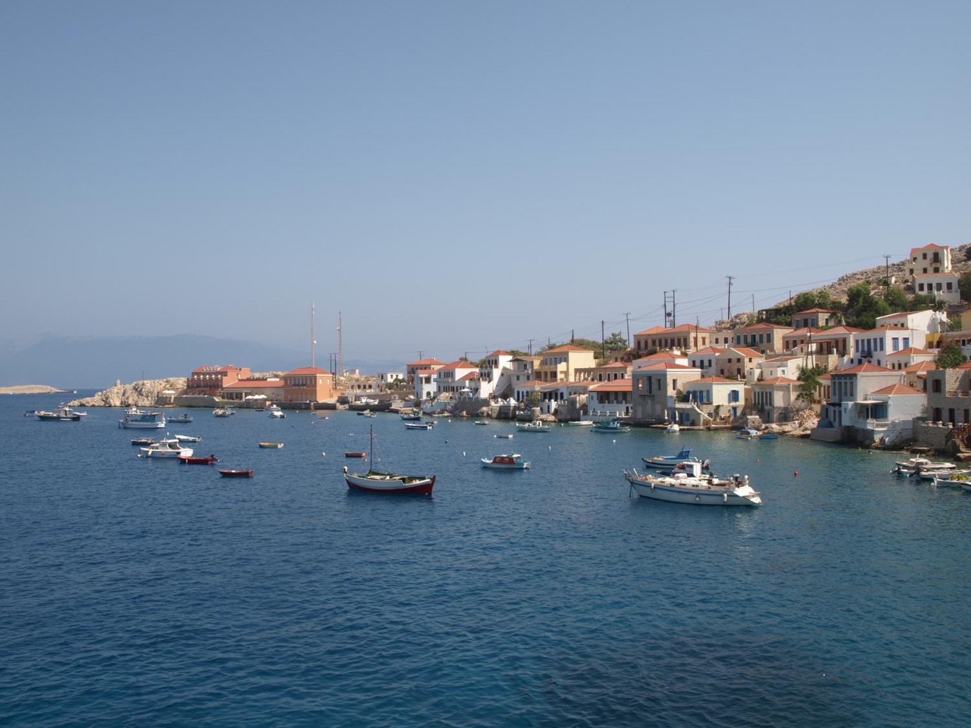 Atlantis Houses Chalki Town Luaran gambar